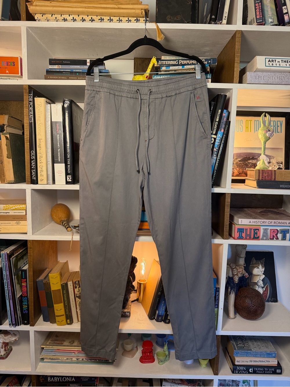 Men's Casual Drawstring Pants - Gray